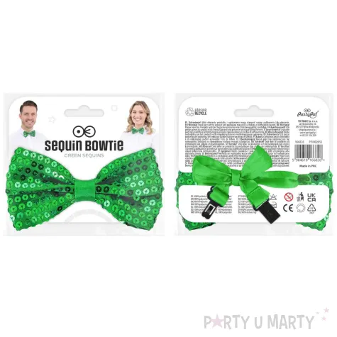 mucha imprezowa na urodziny sylwestra karnawal zielona cekinowa partypal