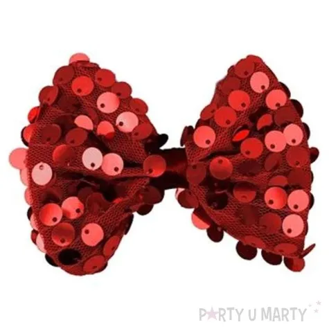 mucha party cekiny duza czerwona