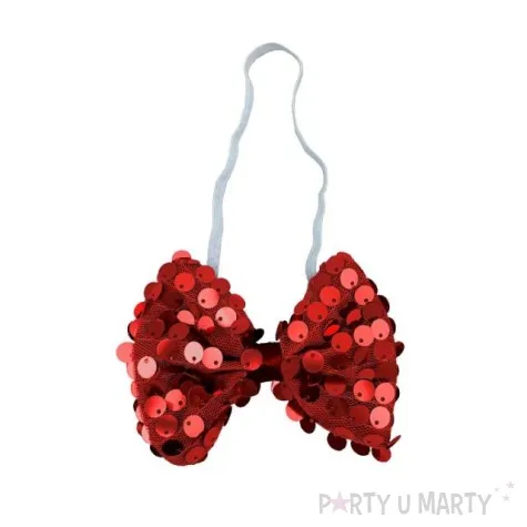 mucha party cekiny duza czerwona