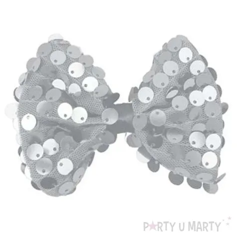 mucha party cekiny duza srebrna