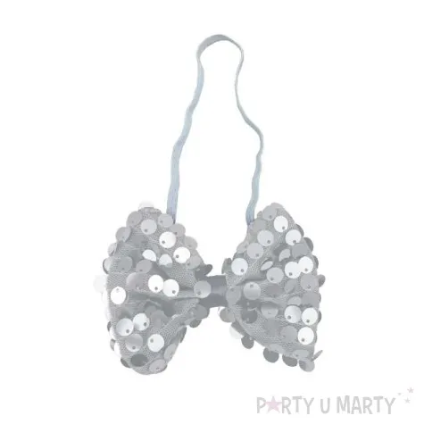 mucha party cekiny duza srebrna