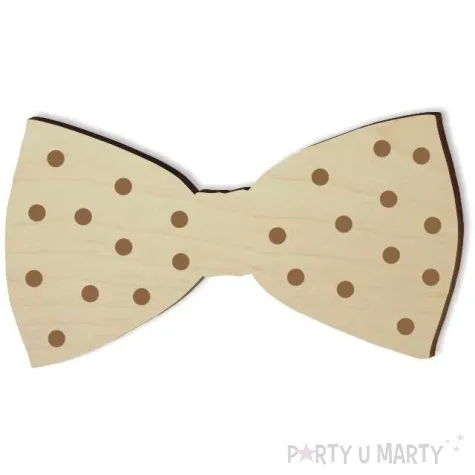 mucha z drewna kropeczki 10 cm