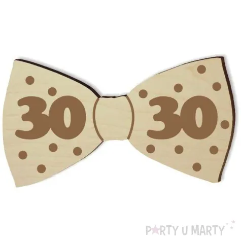 mucha z drewna urodziny 30 10 cm