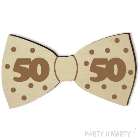 mucha z drewna urodziny 50 10 cm