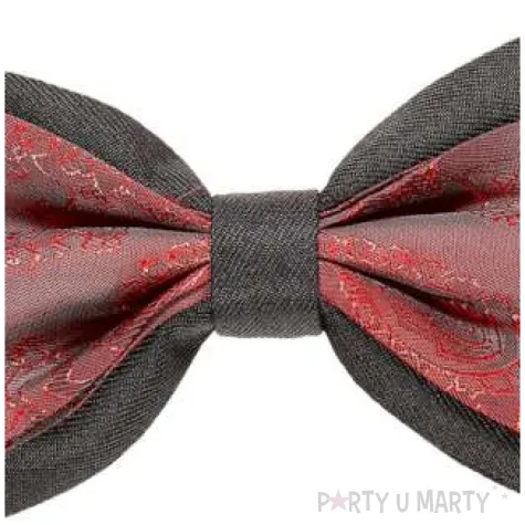 muszka halloween vintage czarno bordowa widmann