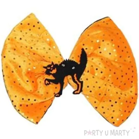 muszka halloweenowy bal pomaranczowa