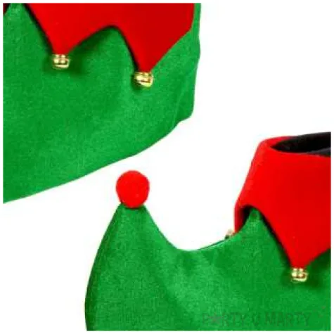 nakladki na buty elf z dzwoneczkami zielone widmann