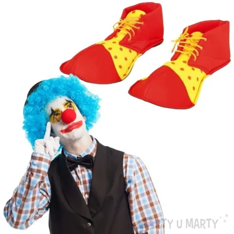 nakladki na buty klaun czerwony kraszek