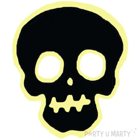 naklejka fluorescencyjna czaszka zielona 20 cm widmann