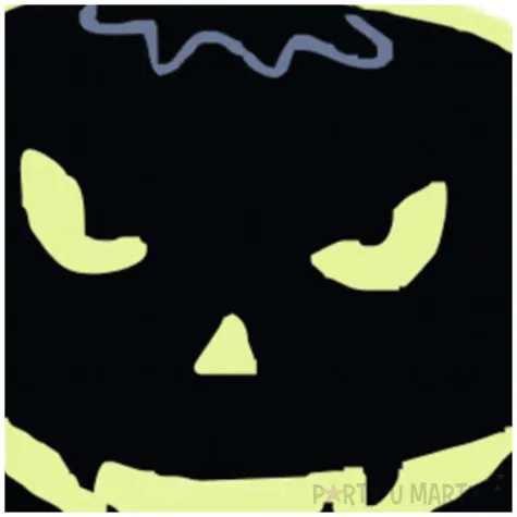 naklejka fluorescencyjna dynia zielona 20 cm widmann