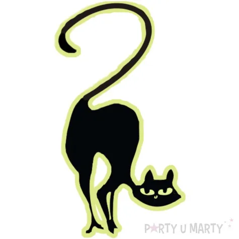 naklejka fluorescencyjna kot zielona 20 cm widmann