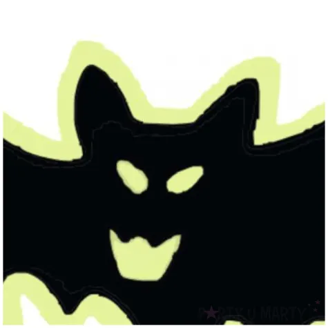 naklejka fluorescencyjna nietoperz zielona 20 cm widmann