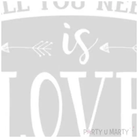 naklejka na samochod slubna all you need is love partydeco