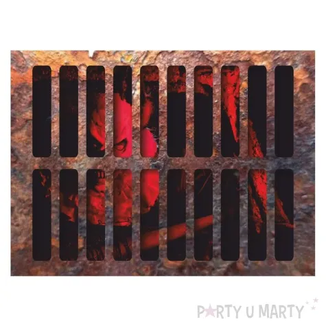 naklejka podlogowa halloween krwawy klaun rdzawa 50 x 37 cm