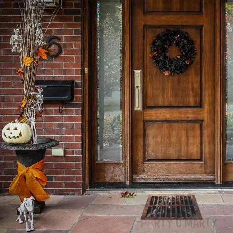 naklejka podlogowa halloween mumia rdzawa 50 x 37 cm