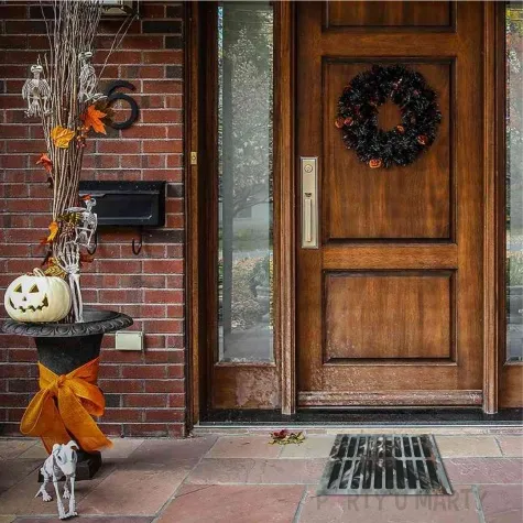 naklejka podlogowa halloween mumia stalowa 50 x 37 cm