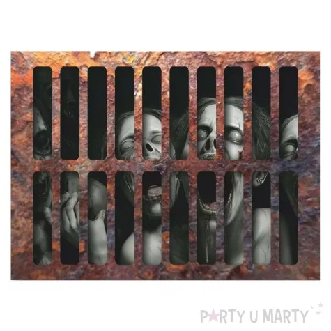 naklejka podlogowa halloween zombie rdzawa 50 x 37 cm