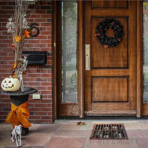 naklejka podlogowa halloween zombie rdzawa 50 x 37 cm