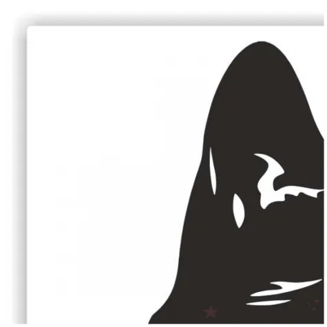 naklejka samochodowa kot i love 13 x 11 5 cm czerwono czarna