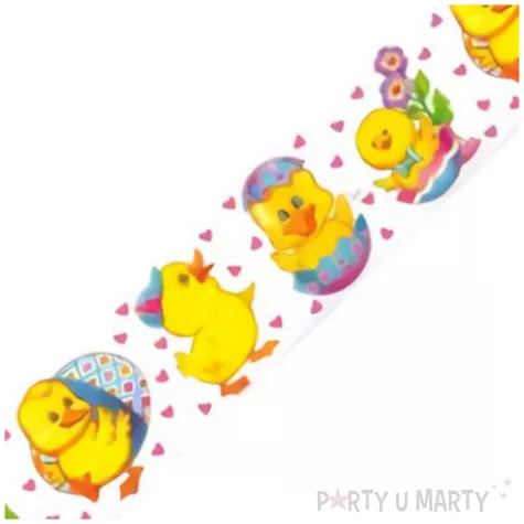 naklejka wielkanoc kurczaczki elektrostatyczna arpex 57 x 8 cm