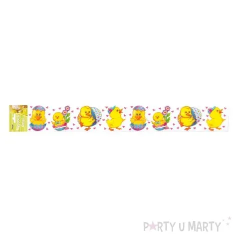 naklejka wielkanoc kurczaczki elektrostatyczna arpex 57 x 8 cm