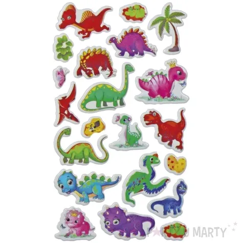 naklejki baby dinozaury mix titanum 21 szt