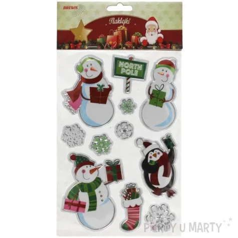 naklejki balwanki blyszczace foliowe brewis 11 szt