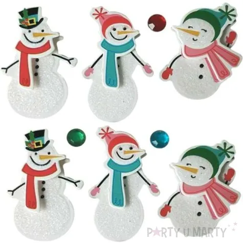 naklejki balwanki w czapeczkach 3d mix titanum 12 szt