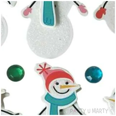 naklejki balwanki w czapeczkach 3d mix titanum 12 szt