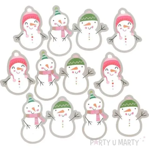 naklejki balwanki w czapeczkach mix titanum 12 szt