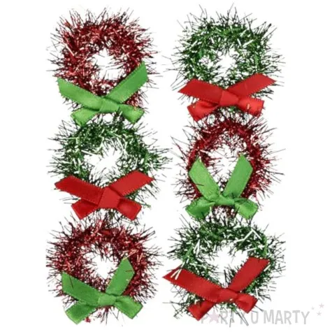 naklejki boze narodzenie stroik titanum 6 szt