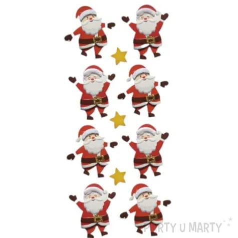 naklejki boze narodzenie swiety mikolaj titanum 11 szt