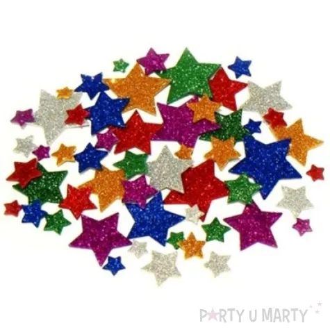 naklejki brokatowe gwiazdki mix aliga