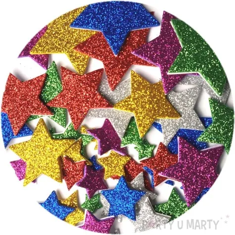 naklejki brokatowe gwiazdki mix aliga