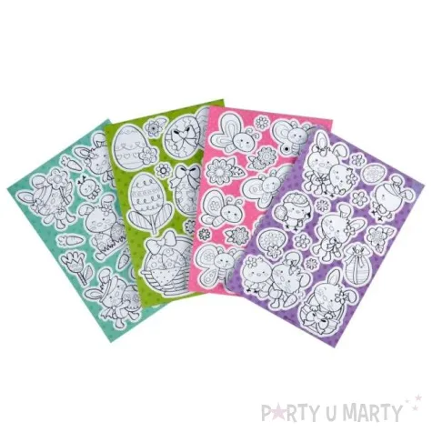 naklejki do kolorowania wielkanoc arpex