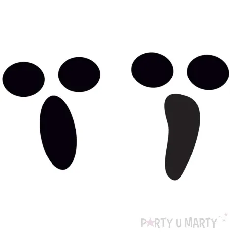 naklejki duchy halloween congee 15 szt