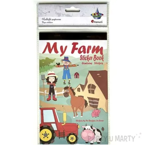 naklejki farma papierowe titanum ok 2 cm 172 szt