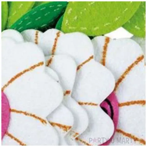 naklejki filcowe kwiatki titanum 24 szt