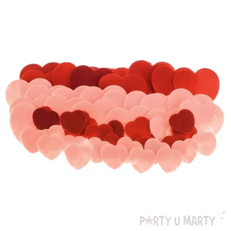 naklejki filcowe serca rozowo czerwone brewis 60 szt