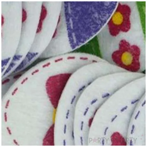 naklejki filcowe wielkanocne jajka titanum 18 szt