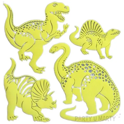naklejki fluorescencyjne fluorescencyjne dinozaury arpex 6 szt