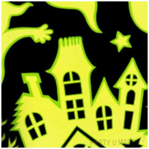 naklejki fluorescencyjne halloween duchy na zamku carnival toys