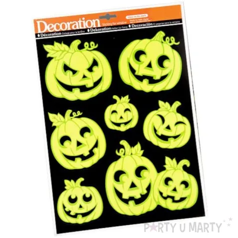 naklejki fluorescencyjne halloween dynie carnival toys