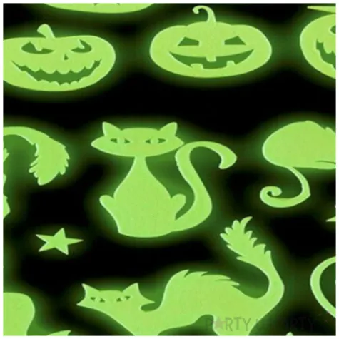naklejki fluorescencyjne halloween zielone widmann