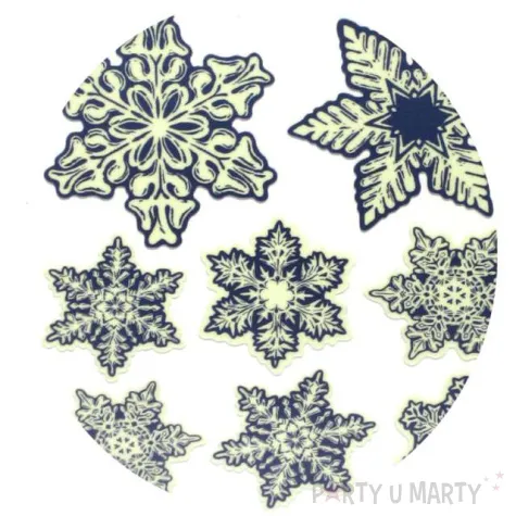 naklejki fluorescencyjne sniezynki 2 6 szt mix arpex arkusz