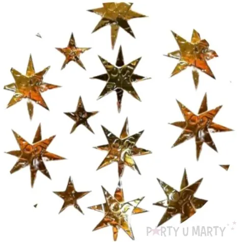 naklejki gwiazdki 3d zlote aliga 7x12 5 cm 15 szt