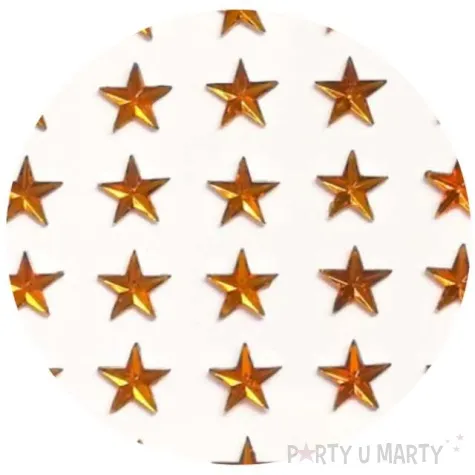 naklejki gwiazdki zlote aliga 9x11 cm 30 szt