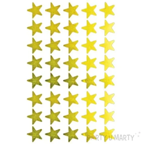 naklejki gwiazdki zlote papierowe titanum