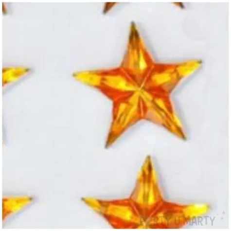 naklejki gwiazdy 3d zlote aliga 8 szt