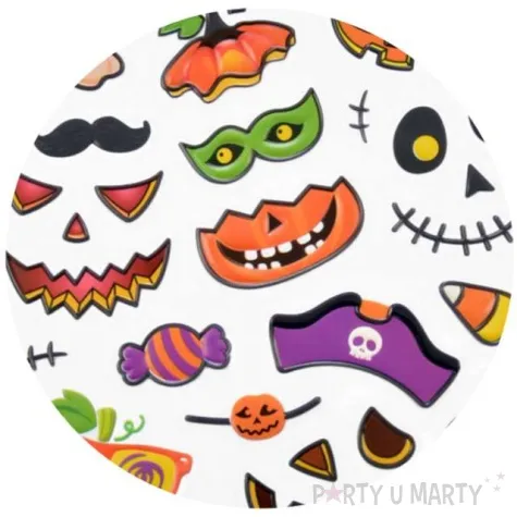 naklejki halloween dynie o zlych minach mix arpex